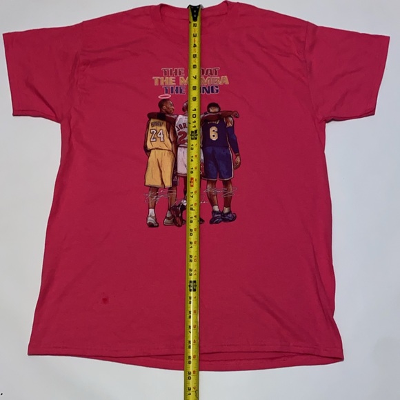 NBA Basketball Legends, The Goat The Mamba The King pink Tee Women’s L - Picture 6 of 7
